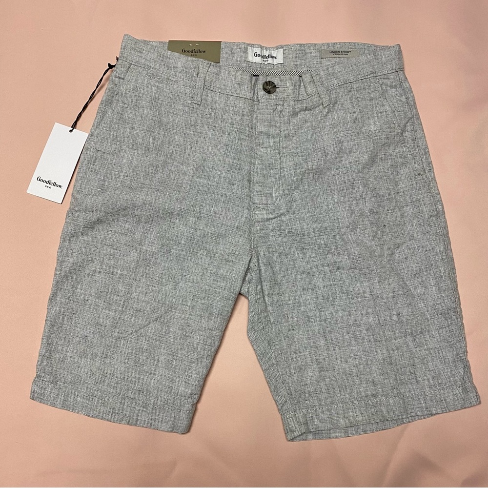 NWT Goodfellow & Co Men’s Linden Flat Front Shorts - Gray